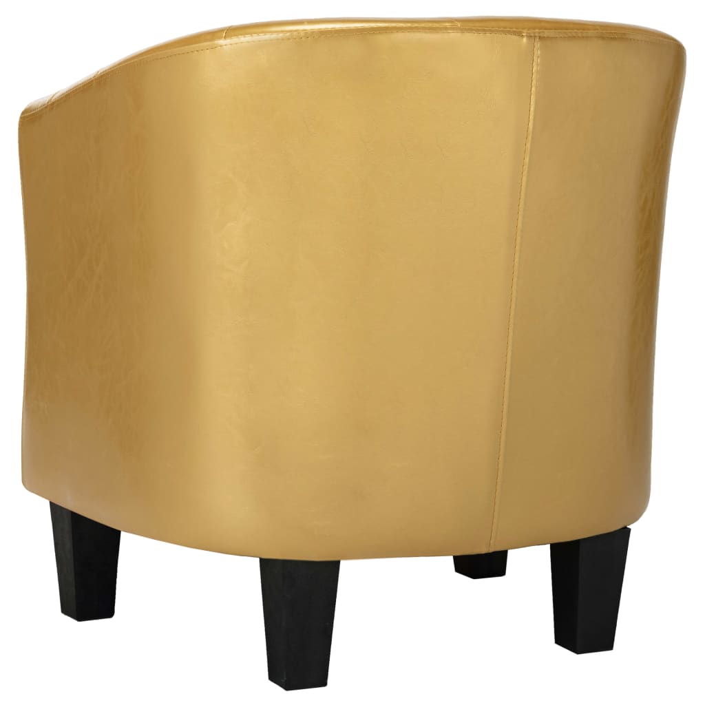 Tub Chair Shiny Gold