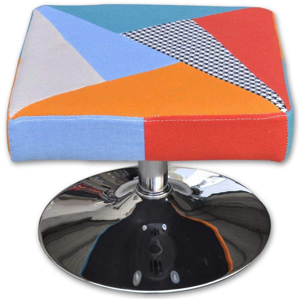 vidaxl50- TV Armchair with Patchwork Design Fabric