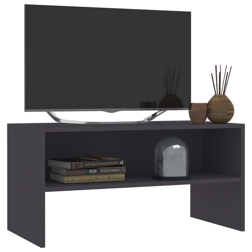TV Cabinet Grey 80x40x40 cm Chipboard