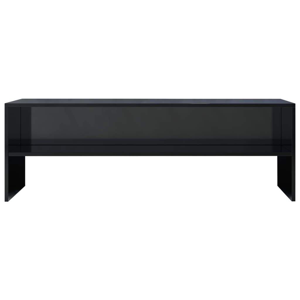 TV Cabinet High Gloss Black 120x40x40 cm Chipboard