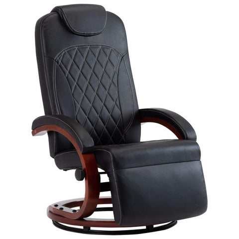 TV Recliner Black faux Leather