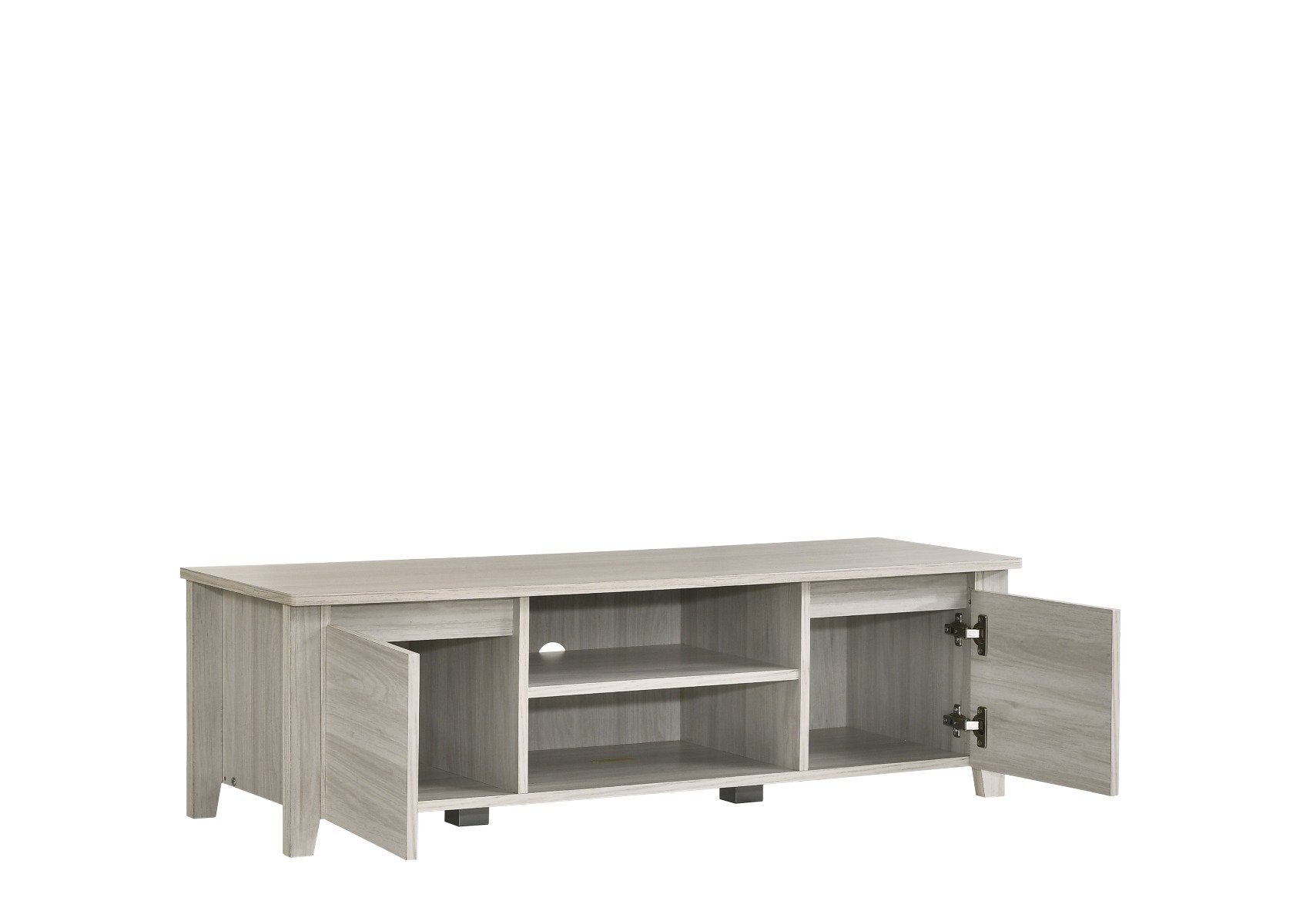 Furniture TV Stand Entertainment Unit 120cm In White Oak