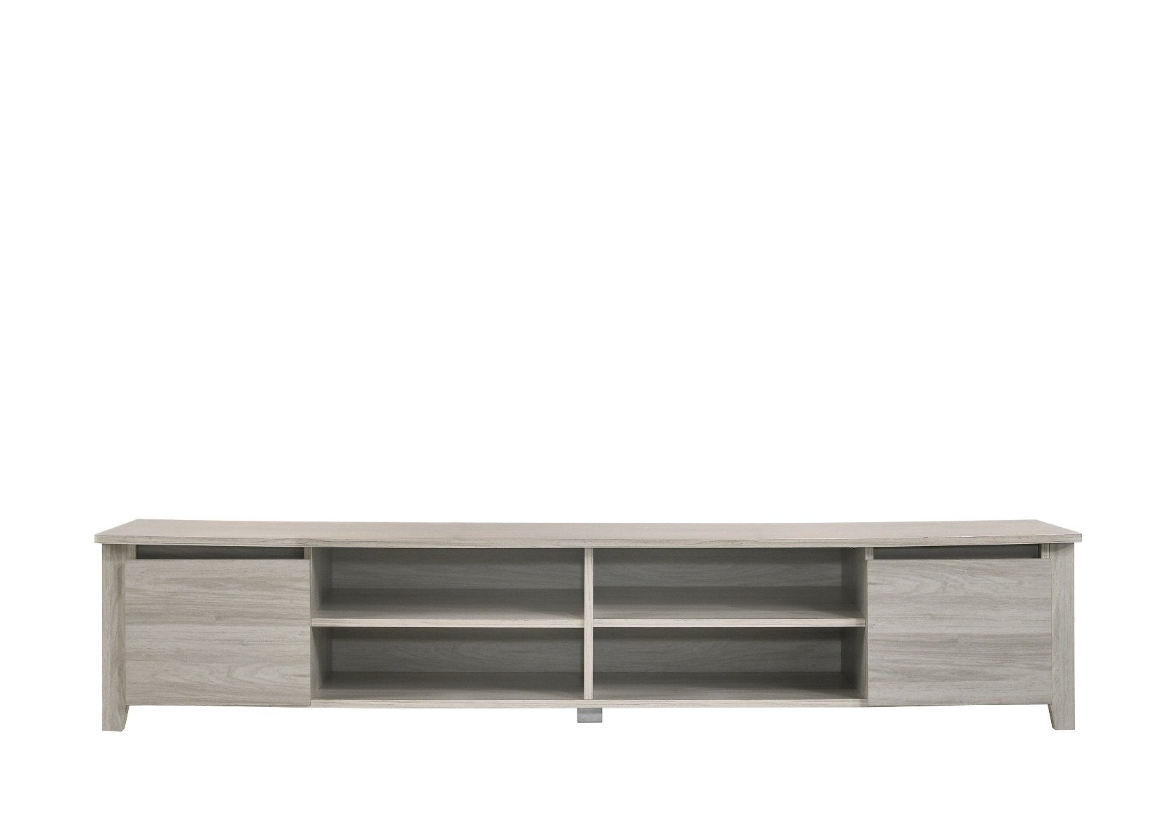 Living Room TV Stand Entertainment Unit 180cm In White Oak