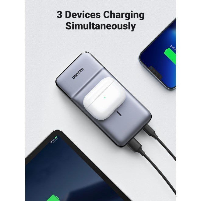 Ugreen Power Bank 10000Mah 20W Power Delivery Quick Charge 7.5W Magnetic Wireless Charger
