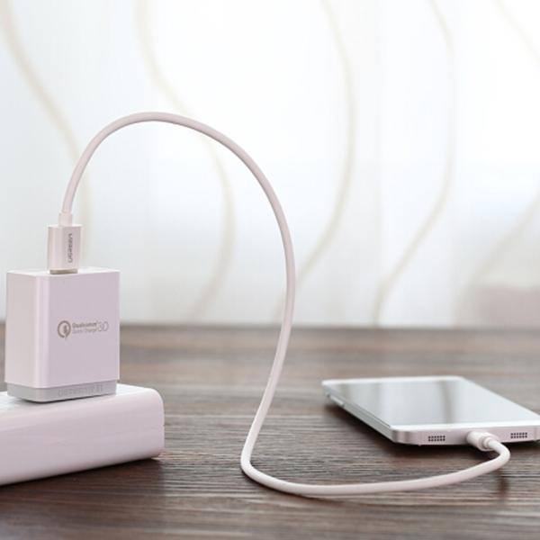 Computer Accessories UGREEN USB Type-C to USB3.0 Cable - White 2M (30625)