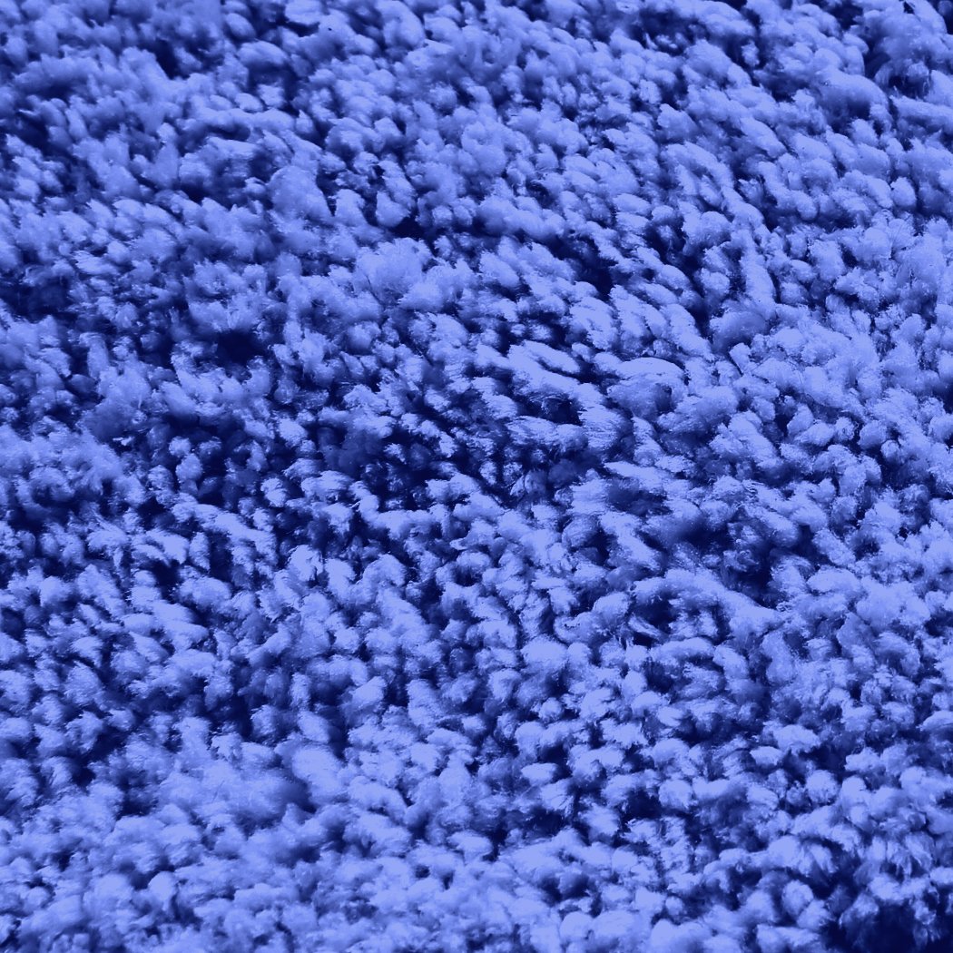 living room Ultra Soft Shaggy Floor Rug Carpet 120X170Cm Blue