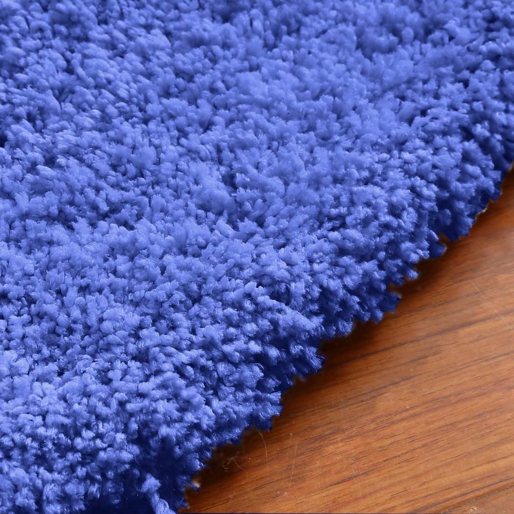 living room Ultra Soft Shaggy Floor Rug Carpet 120X170Cm Blue