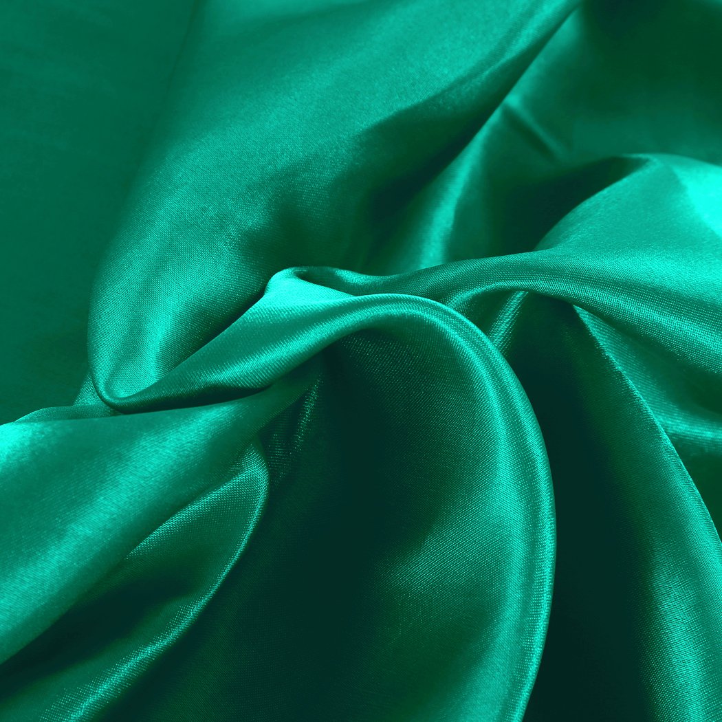 bedding Ultra Soft Silky Satin Bed Sheet Set in Queen Size in Teal Colour