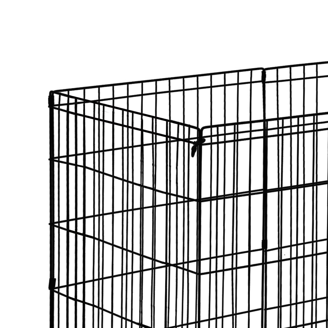 Pet Products unique hex shaped 8 Panel Fence Black Playpen 42"