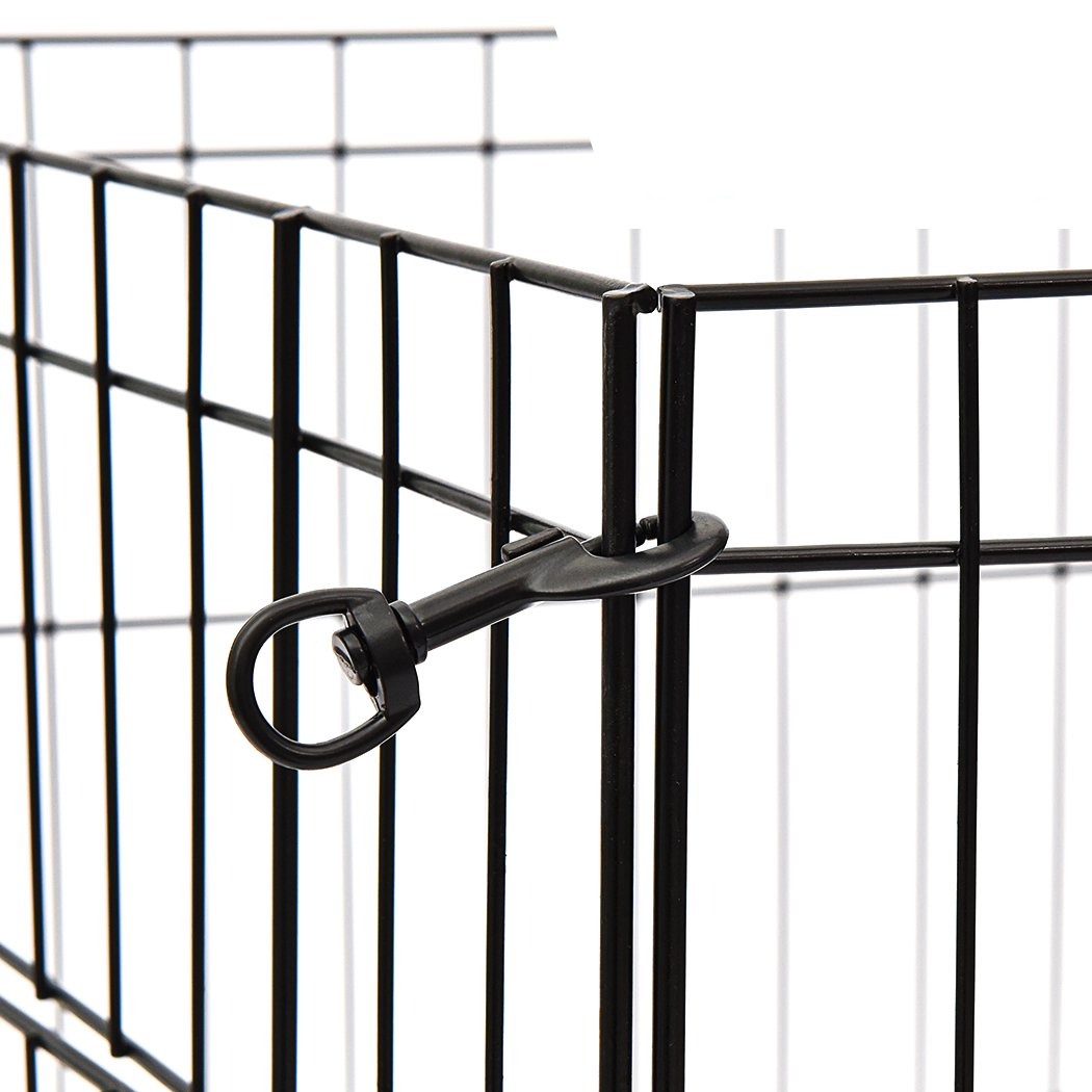 Pet Products unique hex shaped 8 Panel Fence Black Playpen 42"