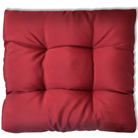 Upholstered Seat Cushion - Wine Red