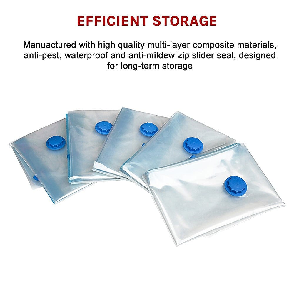 Vacuum Bags Clothes Sealed Clothing Bag Space Saver x 20