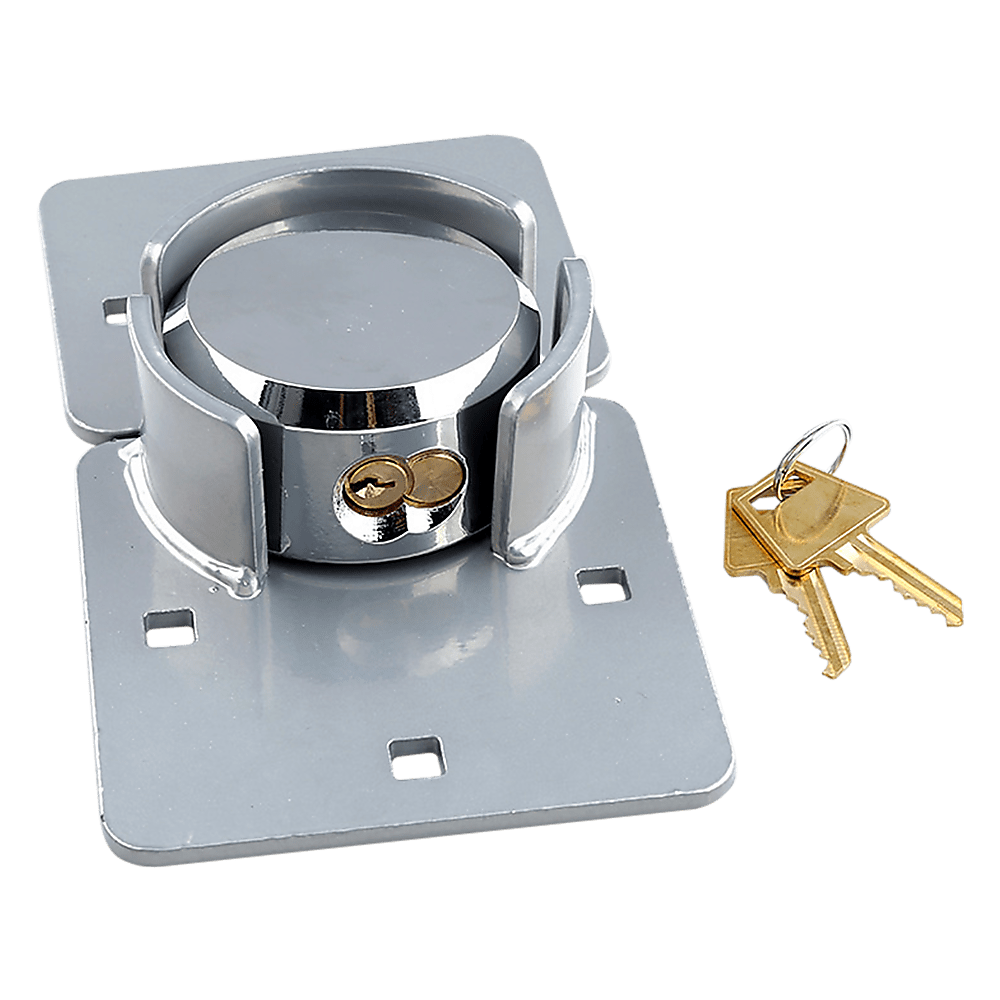 Van Door Lock With Brackets - Heavy Duty Security Vehicle Hasp Padlock