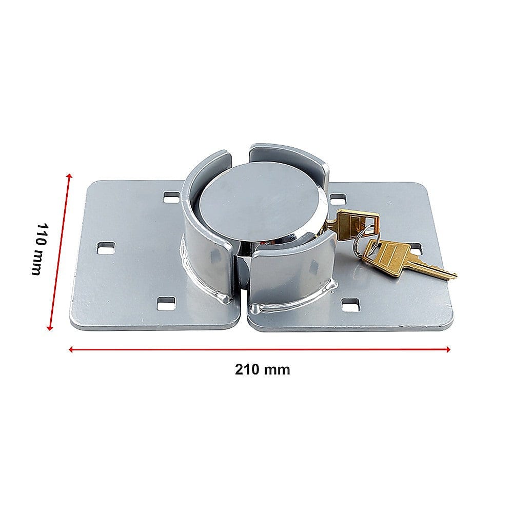 Van Door Lock With Brackets - Heavy Duty Security Vehicle Hasp Padlock