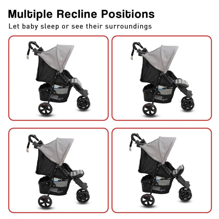Veebee 3-wheel navigator stroller - fauna