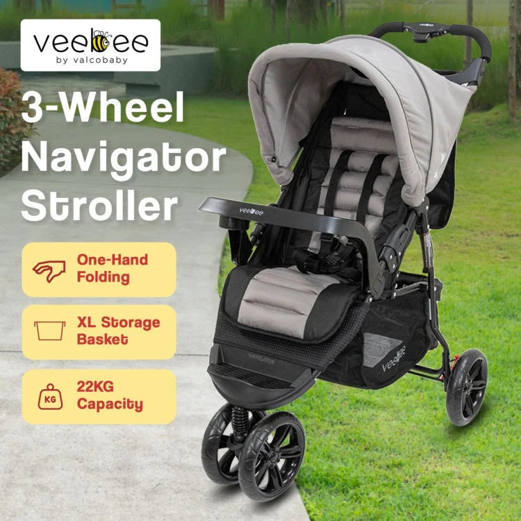 Veebee 3-wheel navigator stroller - fauna