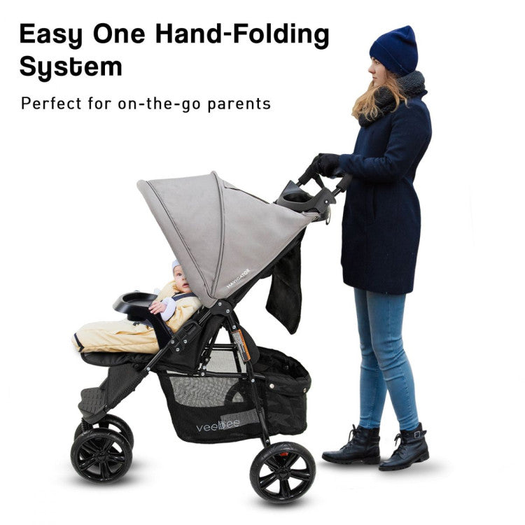 Veebee 3-wheel navigator stroller - fauna