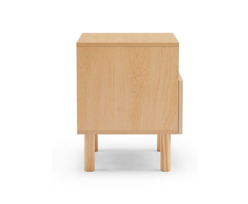 Versatile bedside table in White/Maple