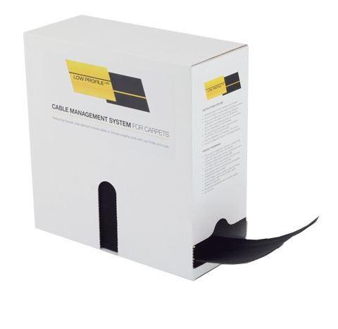 versatile Cord Cover for Carpet-Black