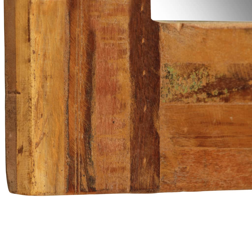 Wall Mirror Solid Reclaimed Wood 60x120 cm