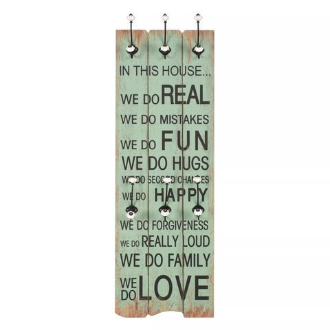 Wall-mounted Coat Rack with 6 Hooks HAPPY LOVE