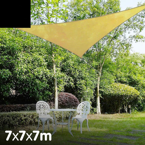 Wallaroo Triangle Shade Sail 7x7x7 - Sand