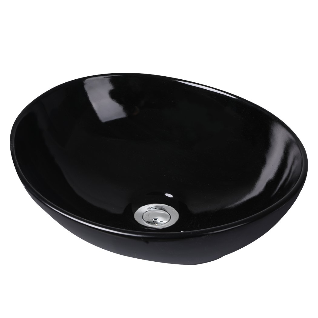 tools & accessories Wash Basin Oval Gloss Black