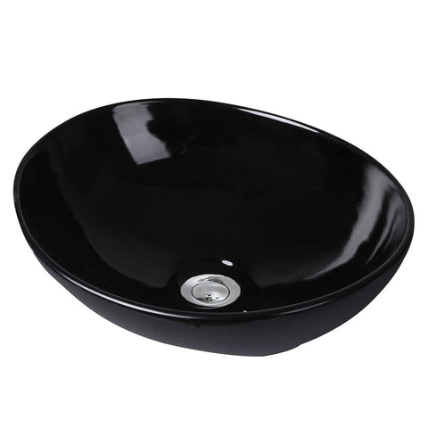 tools & accessories Wash Basin Oval Gloss Black