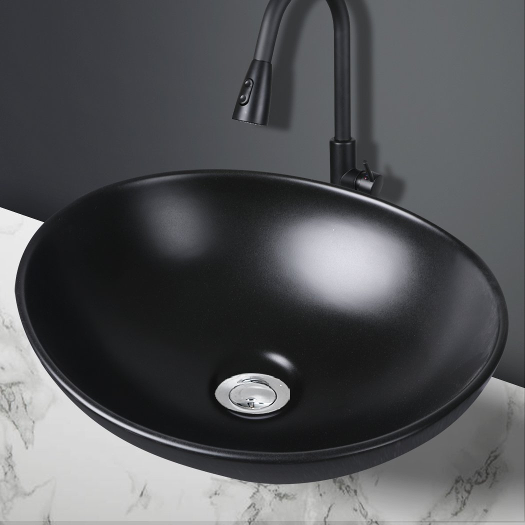 tools & accessories Wash Basin Oval Matte Black
