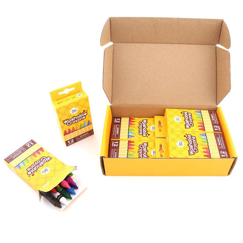 Washable Crayons -Bulk Set 12-8 Packs