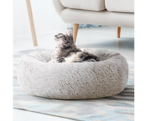 Washable Pet Bed Dog Cat Calming Bed Medium 75cm White/Teal /Light Grey/Dark Grey/Pink /Charcoal