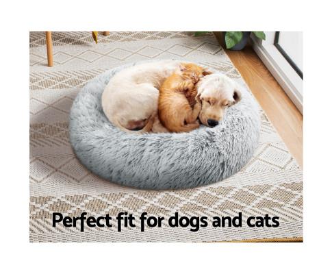 Washable Pet Bed Dog Cat Calming Bed Small 60cm TE/WH/PK/LTG/CO/DKG