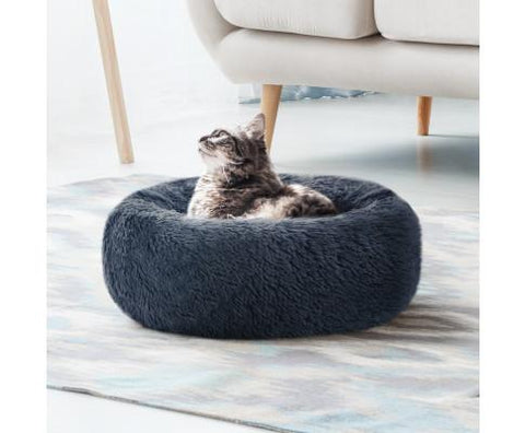 Washable Pet Bed Dog Cat Calming Bed Small 60cm TE/WH/PK/LTG/CO/DKG