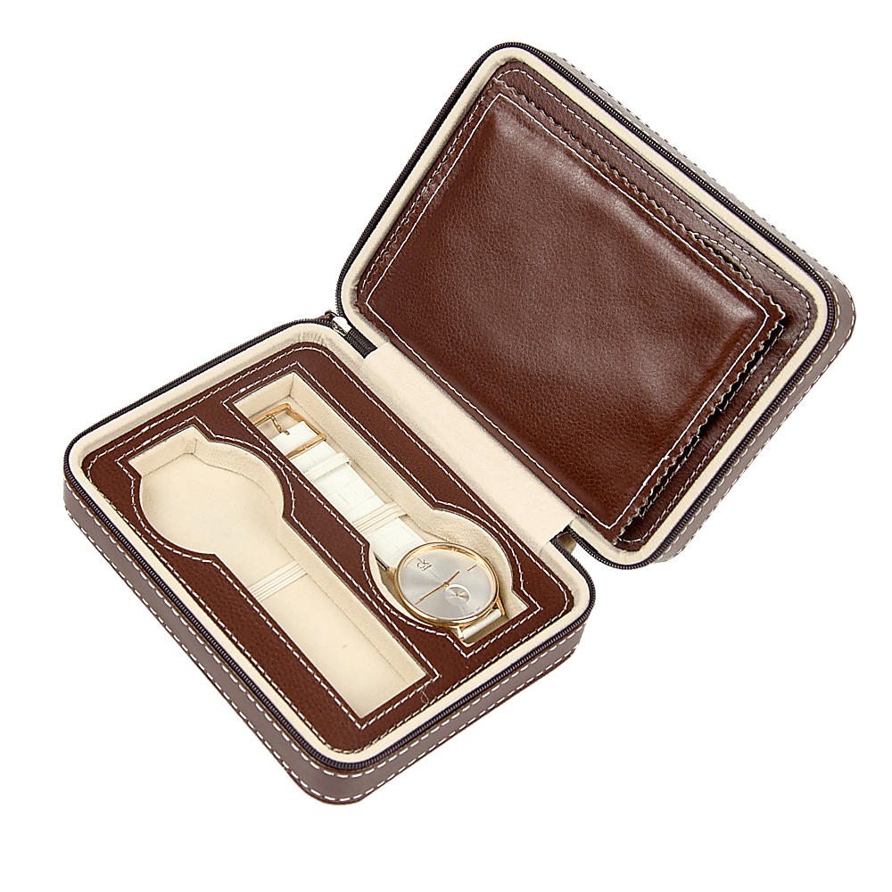 Watch Box Display Travel Case PU Leather