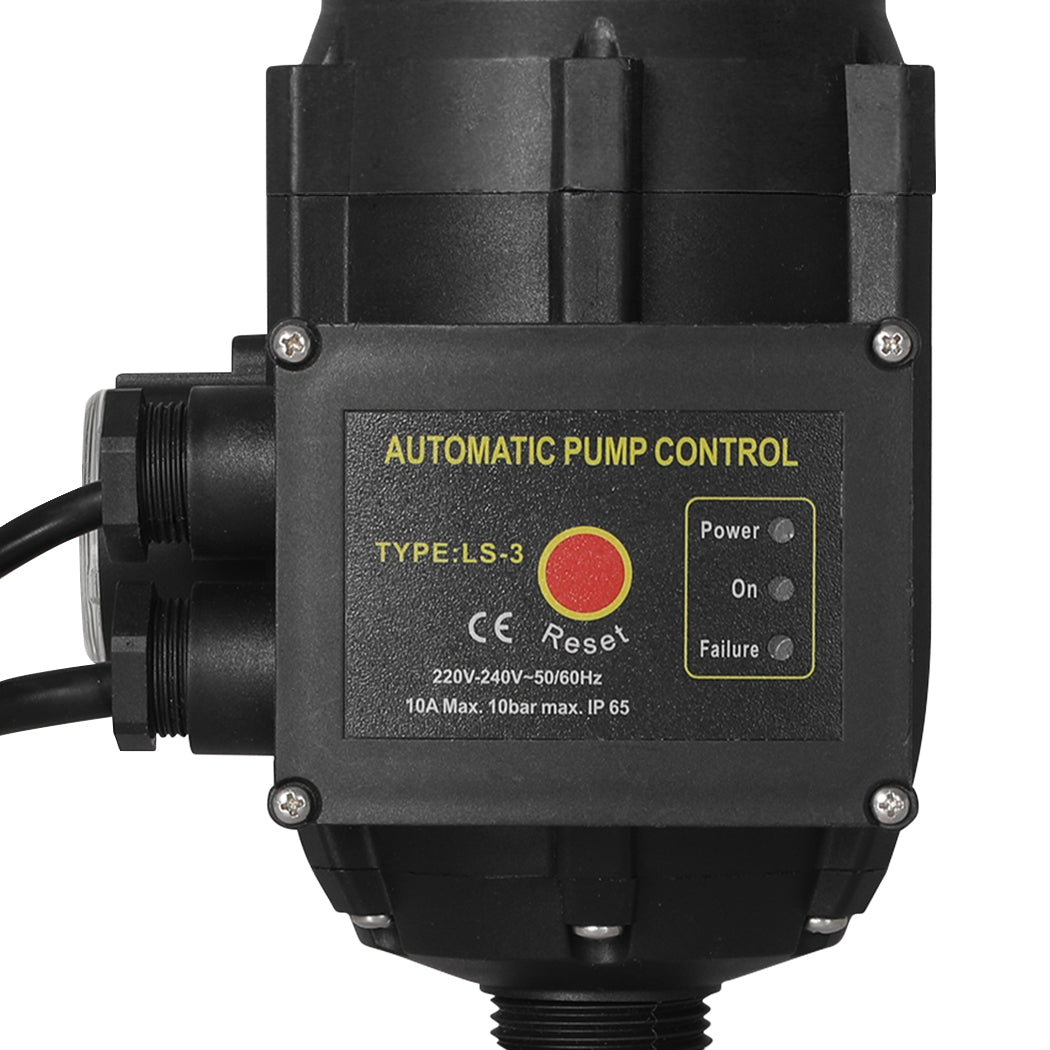 Water Pump Controller  Auto Switch Pressure Electronic Control Black