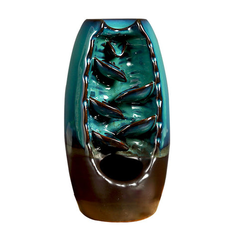 Waterfall Smoke Backflow Ceramic Holder + Cones