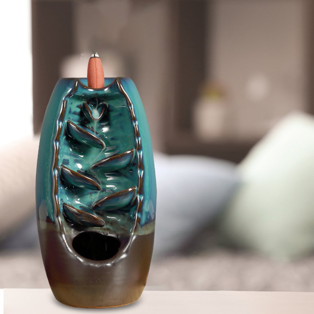 others Waterfall Smoke Backflow Ceramic Holder + Cones