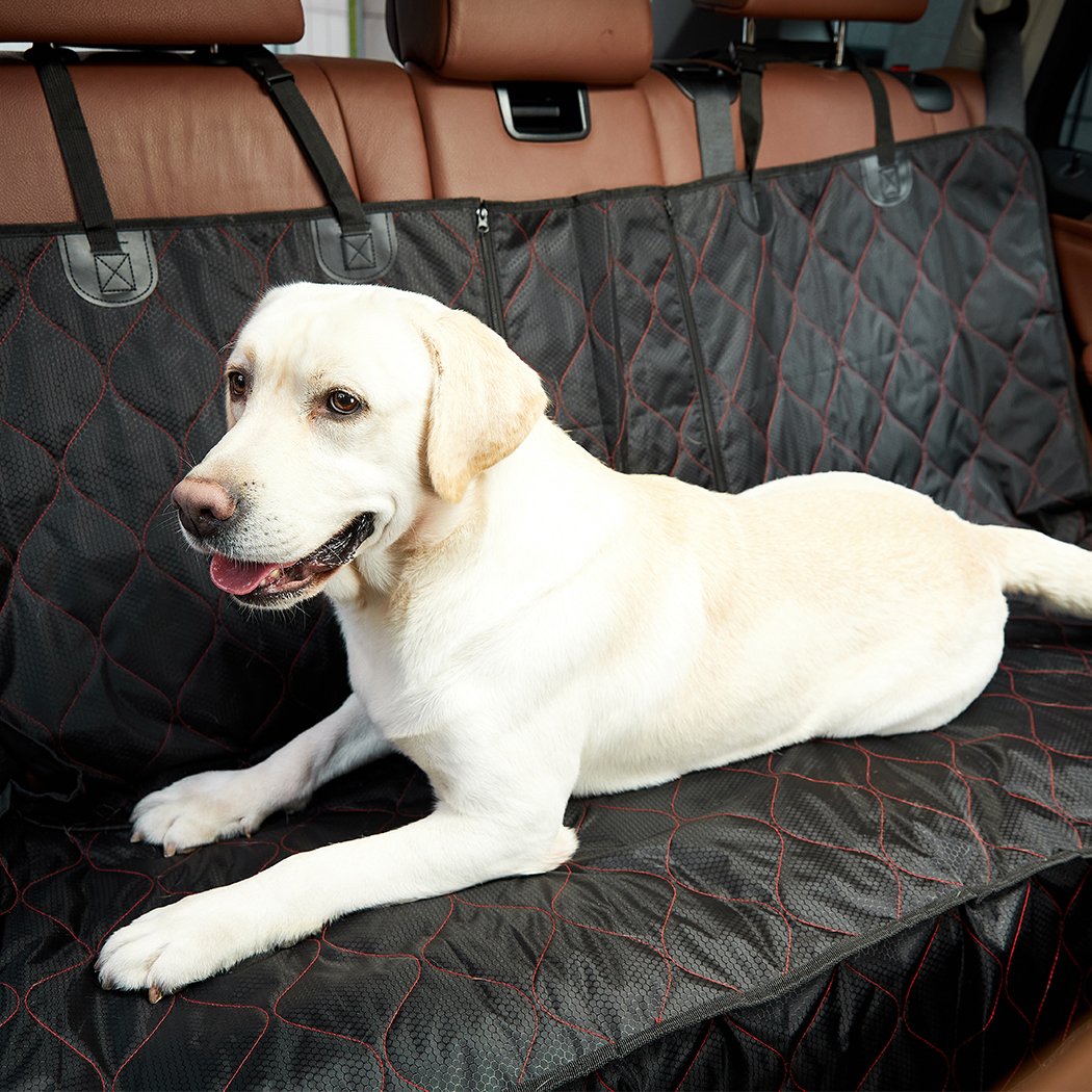pet seat cover Waterproof Back Zipper Pet Seat Cover Black