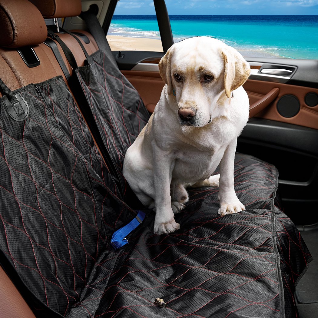 pet seat cover Waterproof Back Zipper Pet Seat Cover Black