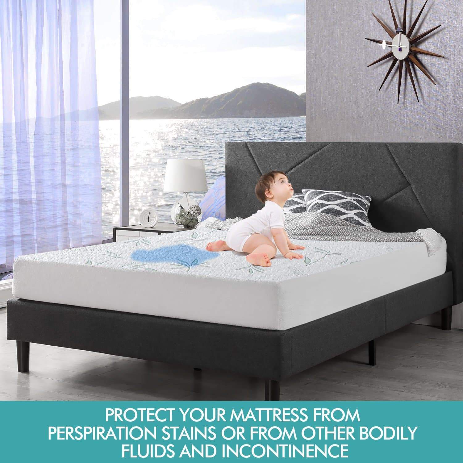 bedding Waterproof Bed Mattress Protectors Covers Queen