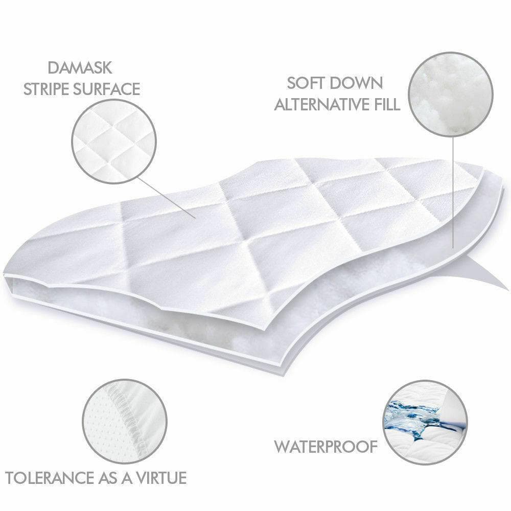 bedding Waterproof Microfiber Mattress Protector In Single Size