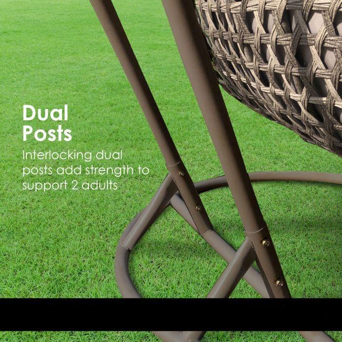 waterproof Soft 2 Seater Rocking Egg Chair