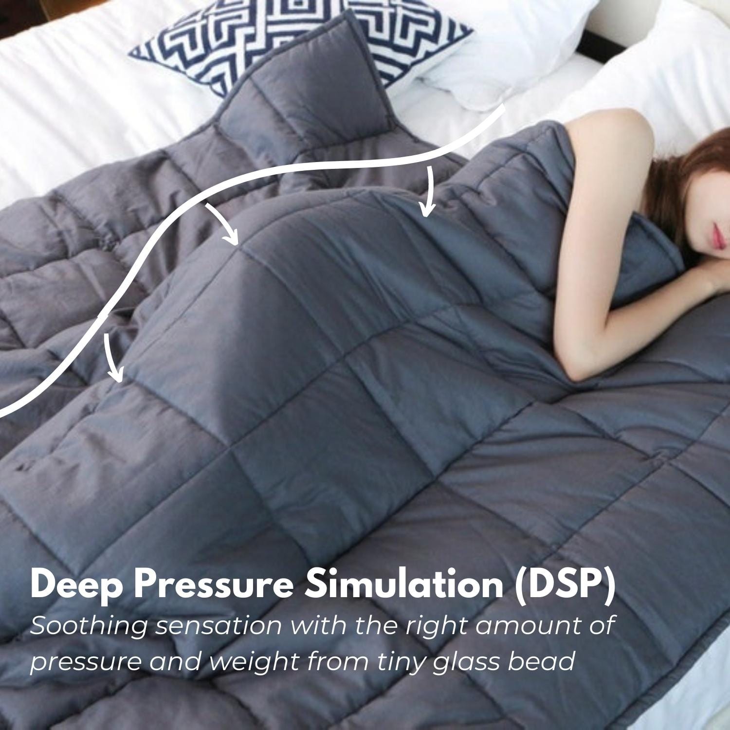 Weighted Blanket 5KG Light Grey
