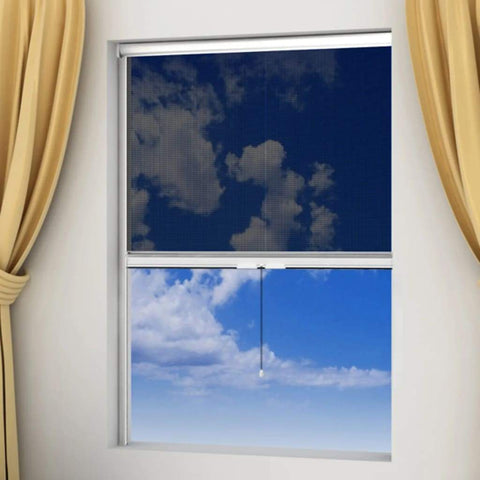 vidaxl20- White Roll Down Insect Screen for Windows 100 x 170 cm