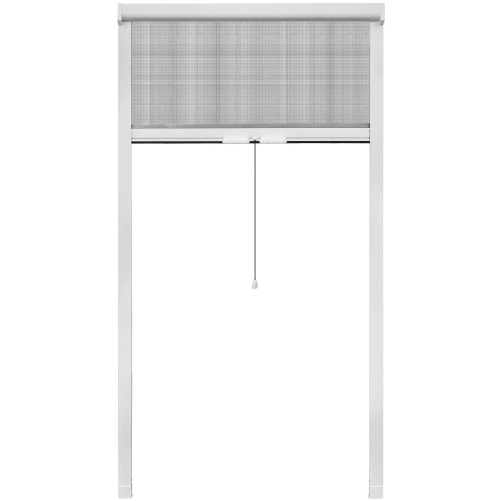 vidaxl20- White Roll Down Insect Screen for Windows 100 x 170 cm