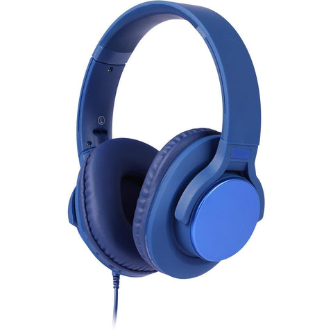 Wired Foldable Over-Ear Headphones (Navy Blue)