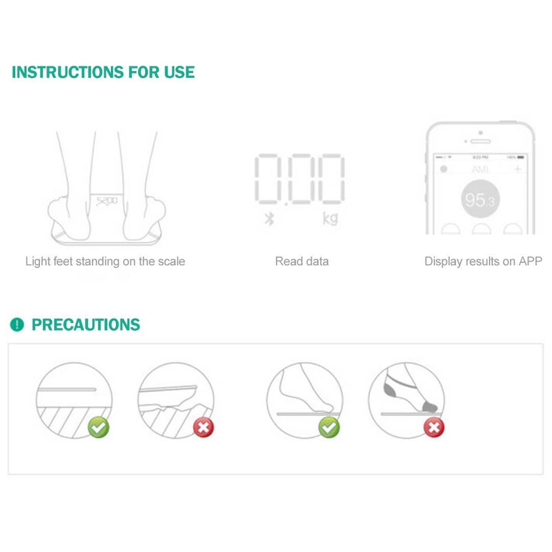 Bathroom Scales Wireless Bluetooth Digital Body Fat Scale Bathroom Health Analyser Weight Black