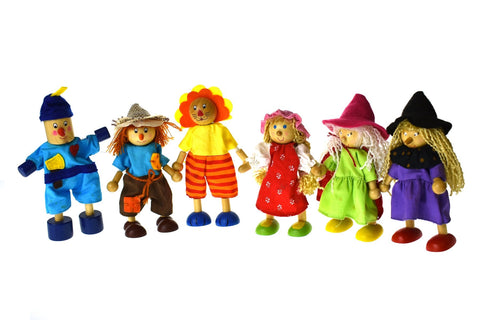 toys for infant Wizard Of Oz Flexi Doll Set Of 6