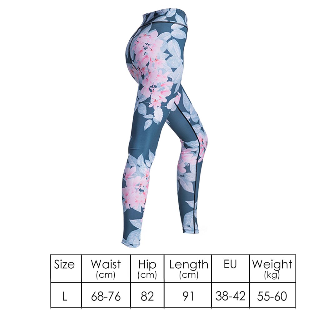 health fitness&sport Womens Yoga Pants Leggings Push Up Fitness Gym Sports Stretch Trousers L Size Type A