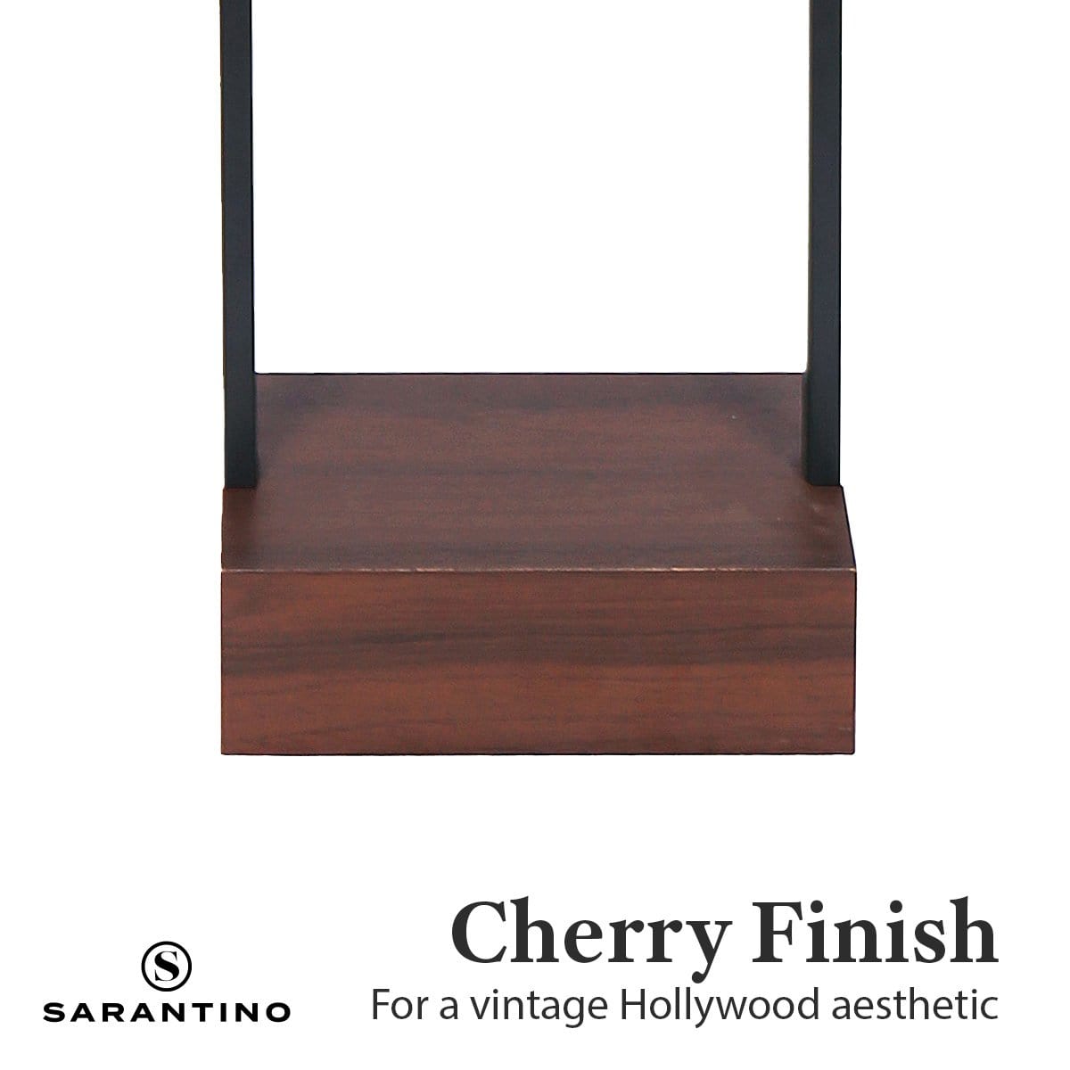 Wood Floor Lamp in Cherry Finish